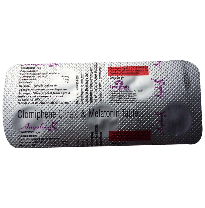 Angelova 50mg/3mg Tablet