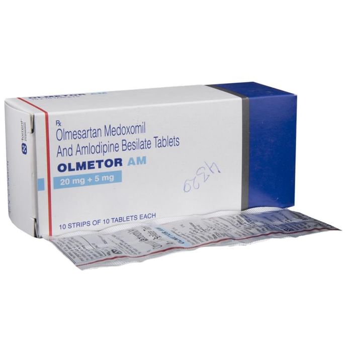 ओल्मेटर एएम 20mg/5mg टैबलेट 10s के बा