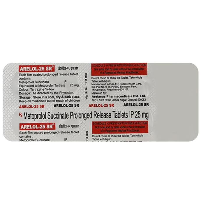 Arelol 25mg Tablet SR