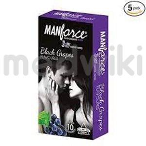 MANFORCE WILD CONDOM COMBO BLACK GRAPES PLUS COFFEE FLAVOUR 20s