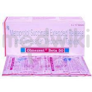 ओल्मेज़ेस्ट बीटा 40mg/50mg टैबलेट 10s