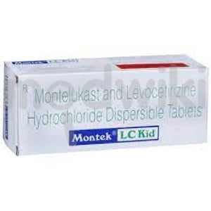 मोंटजर एलसी 2.5mg/4mg किड टैबलेट डीटी 10s के बा