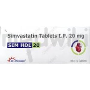 Sim Hdl 20mg Tablet 10s