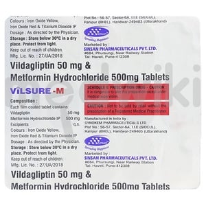 Vilsure M 500mg/50mg Tablet 15s