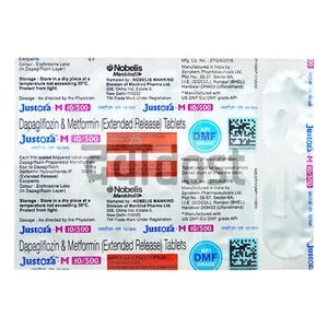 Justoza M 10mg/500mg Tablet 10s