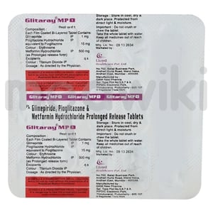 Glitaray MP 1mg/500mg/15mg Tablet 15s