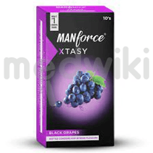 Manforce Xtasy Black Grapes Condom 10s