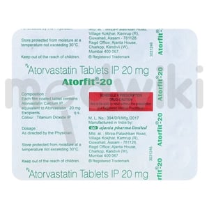 Atorfit 20mg Tablet 20s