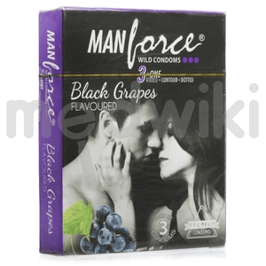 Manforce Condoms Black Grapes Flavour 3s