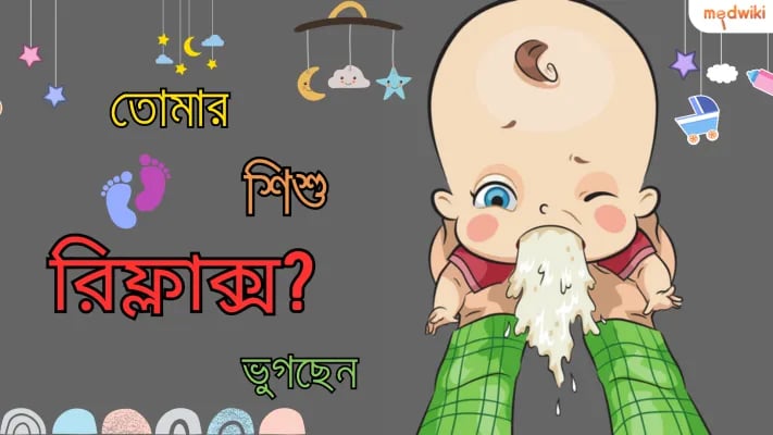 বাচ্চাদের মধ্যে রিফ্লাক্স ঘটে যখন তারা দুধ নিয়ে আসে বা খাওয়ানোর সময় বা কিছুক্ষণ পরে বমি করে
