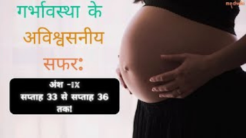 गर्भावस्था के अविश्वसनीय सफर: सप्ताह 33 से सप्ताह 36 तक !