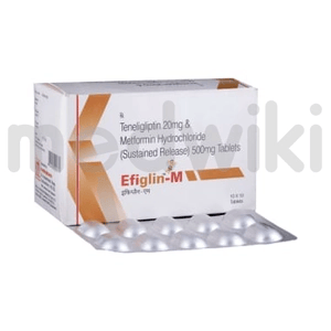 एफिग्लिन-एम 500mg/20mg टैबलेट एसआर