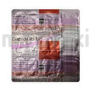 डायप्राइड एम1 एलवी 1एमजी/500एमजी/0.2एमजी टैबलेट एसआर 15एस