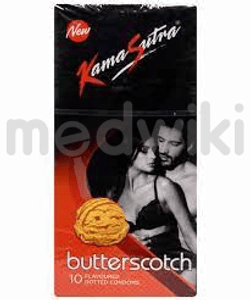 KamaSutra Dotted Condom buttercotch 10s