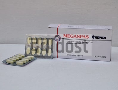 मेगास्पास 10एमजी/325एमजी/250एमजी 