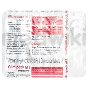 Glimipack M 1mg/500mg Tablet 10s