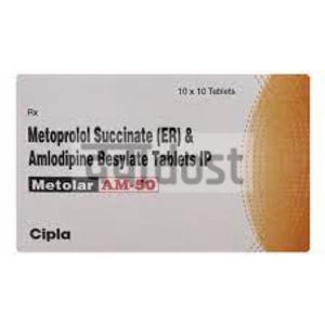 मेटॉलर एएम 50mg/5mg टैबलेट