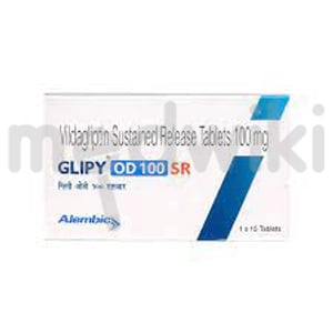Glipy OD 100mg Tablet SR 15s