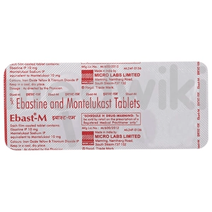 Ebast M 10mg/10mg Tablet 10s