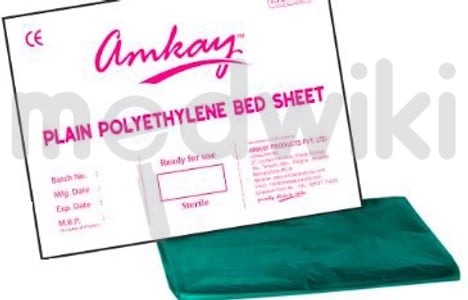 Amkay Plain Polyethylene Bed Sheet 100cmX150cm