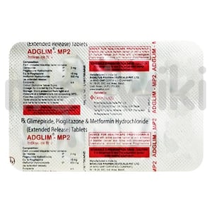 Adglim MP 2mg/500mg/15mg Tablet 10s