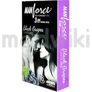 Manforce Wild Condoms Black Grapes Flavour 10s