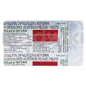 Sitara DM 10mg/1000mg/100mg Tablet 10s
