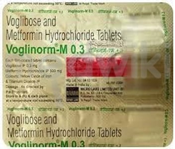 Voglinorm M 0.3mg/500mg Tablet 15s