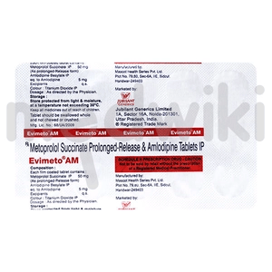 एविमेटो एएम 5mg/50mg टैबलेट पीआर 15s