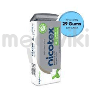 Nicotex 4mg Tin Box Chewing Gums Mint Plus