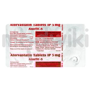Atorfit 5 MG Tablet 15 S