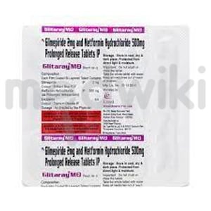 Glitaray M 2mg/500mg Tablet 15s
