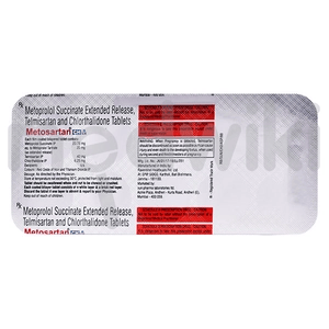 Metosartan CH 6.25mg/25mg/40mg Tablet 10s