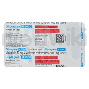 Gliptagreat M 1000mg/50mg Tablet 10s