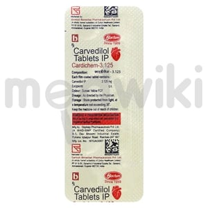 Cardichem 3.125mg Tablet 10s