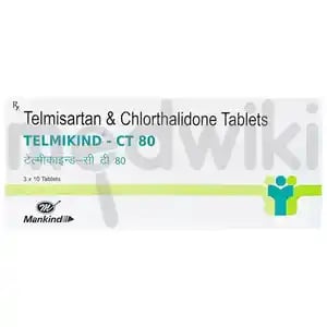 टेल्मीकाइंड सीटी 80mg/12.5mg टैबलेट