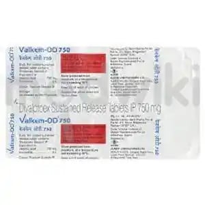 Valkem OD 750mg Tablet 10s
