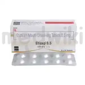 Etizep 0.5mg Tablet MD 10s