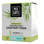 Pee Safe 100% Organic Cotton Biodegradable 10s