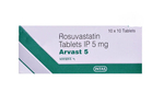 अरवास्ट 5mg टैबलेट 10s के बा