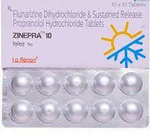 जिनेप्रा 10mg/40mg टैबलेट एसआर 10s के बा