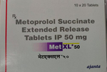 Met XL 50 mg Tablet ER 20s