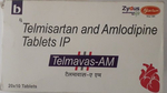 Telmavas AM 40mg/5mg टैबलेट 10s