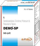 Demo SP 50 mg/500 mg/10 mg Tablet