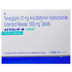 एफोग्लिप एम 1000mg/50mg टैबलेट ईआर 15s