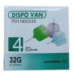 Dispovan Insulin Pen Needle 4mm 32G 5s