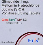 ग्लिमसावे एमवी 1.3 टैबलेट एसआर 10s के बा