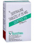 सेर्टी 25mg टैबलेट 10s के बा