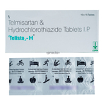 टेलिस्ता एच 40mg/12.5mg टैबलेट 15s के बा