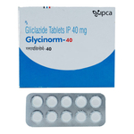 ग्लाइसिनॉर्म 40 मिलीग्राम गोली 10s के बा
